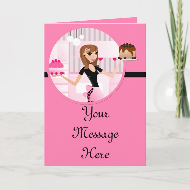 Pour Fêtes Annuelles Cartes de voeux de Baker/chef 5 de (Devant)