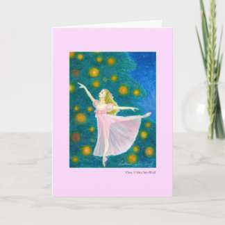 Pour Fêtes Annuelles Cartes de voeux de Clara avec la citation de danse