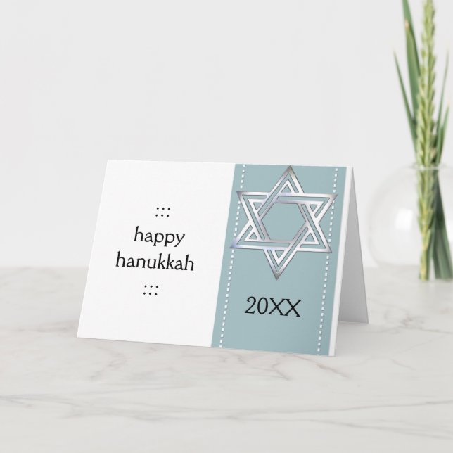 Pour Fêtes Annuelles Cartes de voeux de David Hanoukka (Devant)