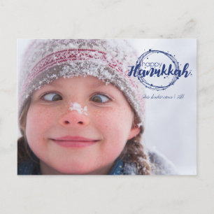 Pour Fêtes Annuelles Cartes de vœux de Hanukkah Couronne de bulles de n