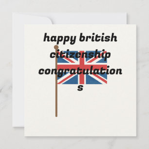 Pour Fêtes Annuelles Cartes de voeux de la citoyenneté britannique