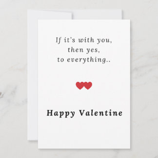 Pour Fêtes Annuelles Cartes de vœux de la Saint-Valentin Simple | Saint