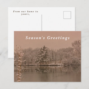 Pour Fêtes Annuelles Cartes de vœux de la saison d'hiver vintage