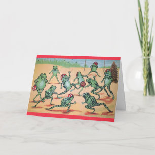 Pour Fêtes Annuelles Cartes de voeux de l'équipe de football de Noël Fr