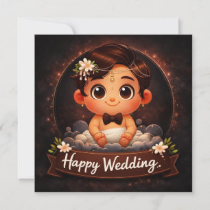 Pour Fêtes Annuelles Cartes de vœux de mariage heureux