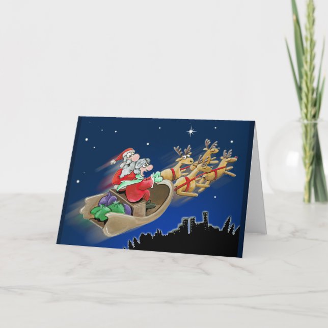 Pour Fêtes Annuelles Cartes de voeux de Noël (Devant)