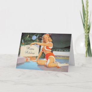 Pour Fêtes Annuelles Cartes de voeux de Noël coquines