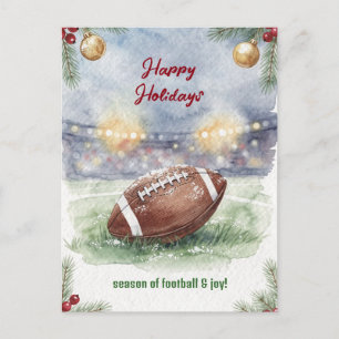 Pour Fêtes Annuelles Cartes de vœux de Noël de football