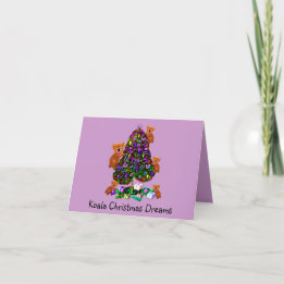 Pour Fêtes Annuelles Cartes de voeux de Noël de Koalas