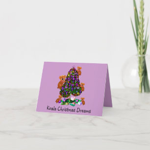 Pour Fêtes Annuelles Cartes de voeux de Noël de Koalas