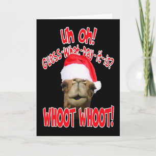Pour Fêtes Annuelles Cartes de voeux de Noël de la Journée Hump