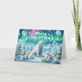 Pour Fêtes Annuelles Cartes de vœux de Noël de l'ours de Noël.