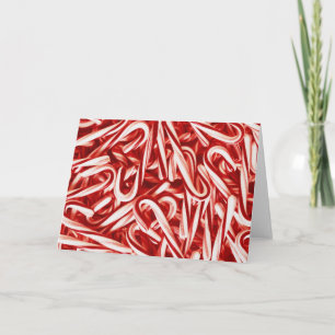 Pour Fêtes Annuelles Cartes de voeux de Noël de sucre de canne