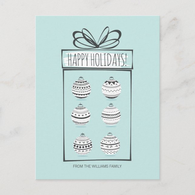 Pour Fêtes Annuelles Cartes de vœux de Noël Ornements (Devant)