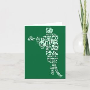 Pour Fêtes Annuelles Cartes de voeux de typographie de joueur de