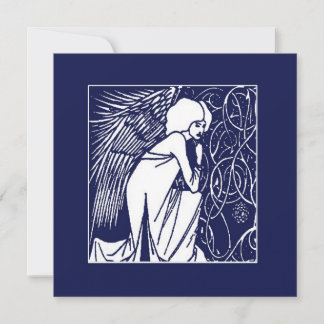 Pour Fêtes Annuelles Cartes de vœux de vacances Beardsley Nouveau Ange
