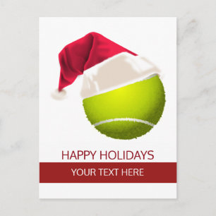 Pour Fêtes Annuelles Cartes de vœux de vacances de tennis Cartes postal