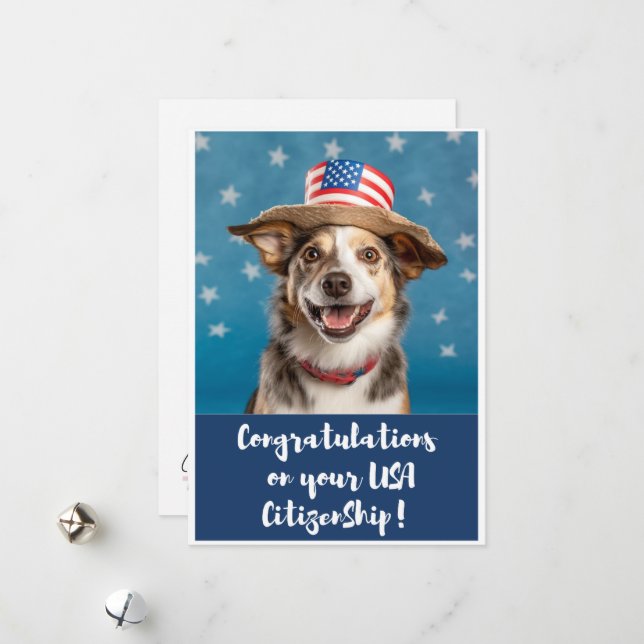 Pour Fêtes Annuelles Cartes de voeux des nouveaux citoyens (Devant/Arrière en situation)