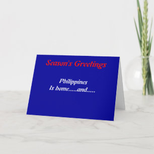 Pour Fêtes Annuelles Cartes de voeux des Philippines