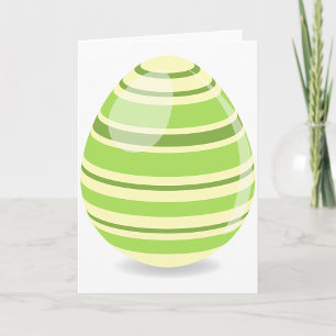 Pour Fêtes Annuelles Cartes de voeux d'oeufs verts de Pâques