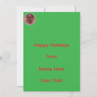 Pour Fêtes Annuelles Cartes de vœux du Club de Monnaies