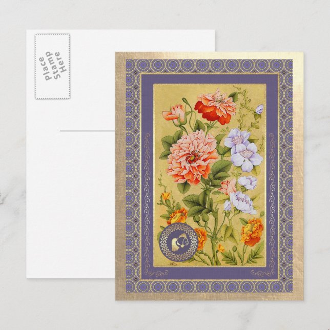 Pour Fêtes Annuelles Cartes de vœux du Nouvel An persan Nowruz Mubarak (Devant / Derrière)