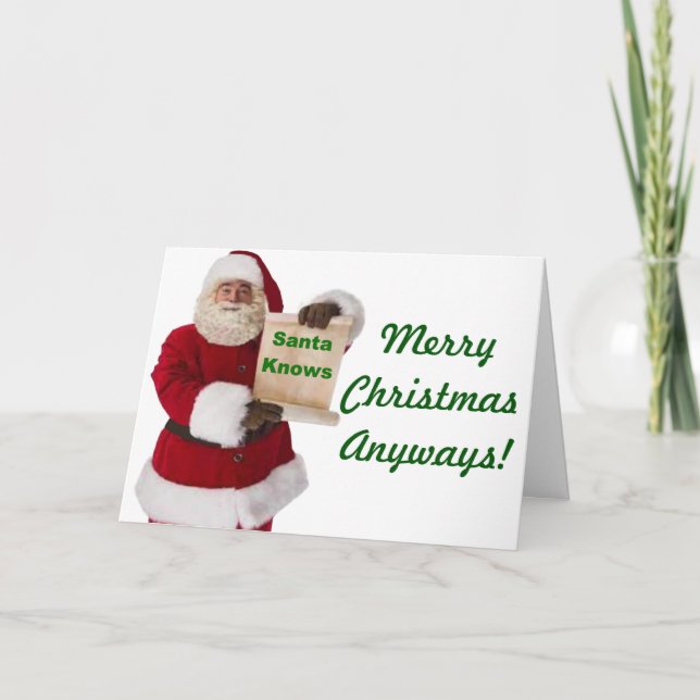 Pour Fêtes Annuelles Cartes de voeux et de notes de vacances (Devant)