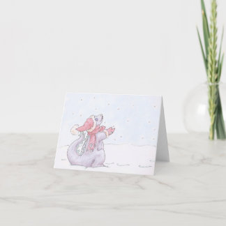 Pour Fêtes Annuelles Cartes de voeux et de notes "Dragon de neige"