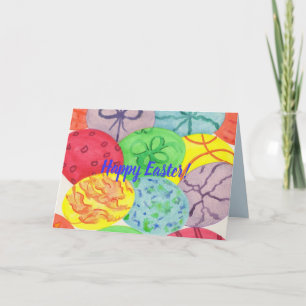 Pour Fêtes Annuelles Cartes de voeux faites sur commande d'oeufs de