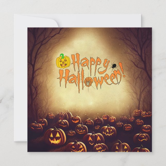 Pour Fêtes Annuelles Cartes de voeux Halloween 2022 (Devant)