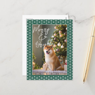 Pour Fêtes Annuelles Cartes de vœux Motif de kimono japonais ASANOHA