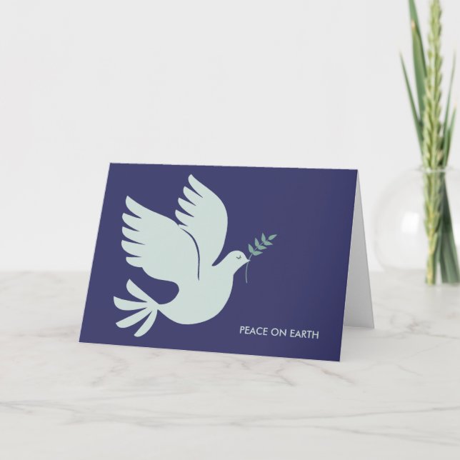 Pour Fêtes Annuelles Cartes de voeux Peace Dove Holiday (Devant)