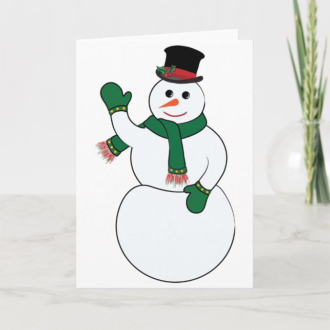 Pour Fêtes Annuelles Cartes de voeux Snowman (Créateur téléchargé)