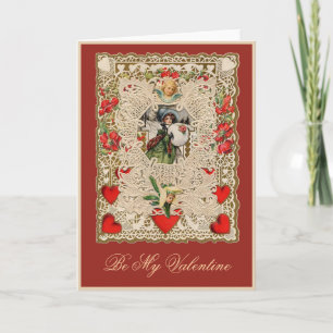 Pour Fêtes Annuelles Cartes de voeux victoriennes de Valentine de
