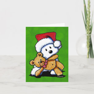 Pour Fêtes Annuelles Cartes de Westie de nounours de Noël