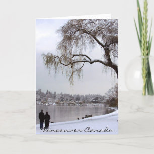 Pour Fêtes Annuelles Cartes d'hiver de Vancouver Cartes romantiques du