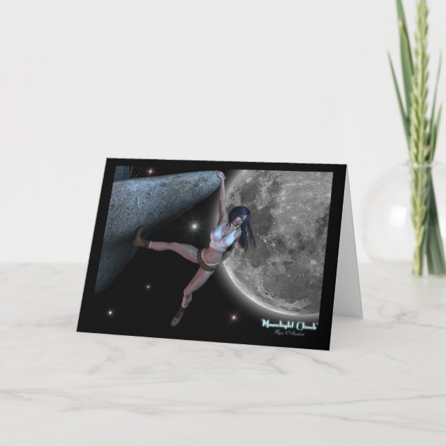 Pour Fêtes Annuelles Cartes d'illustration d'escalade de roche "de (Devant)