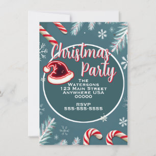 Pour Fêtes Annuelles Cartes d'invitation bonhomme de neige de Noël pers