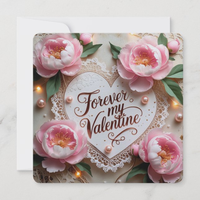 Pour Fêtes Annuelles Cartes Forever My Valentine (Devant)