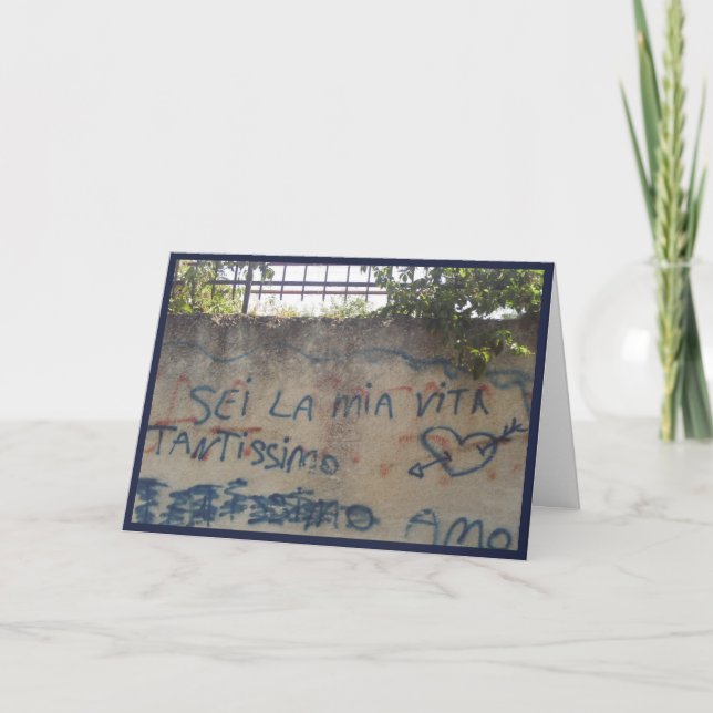 Pour Fêtes Annuelles Cartes Graffiti Italiennes (Devant)