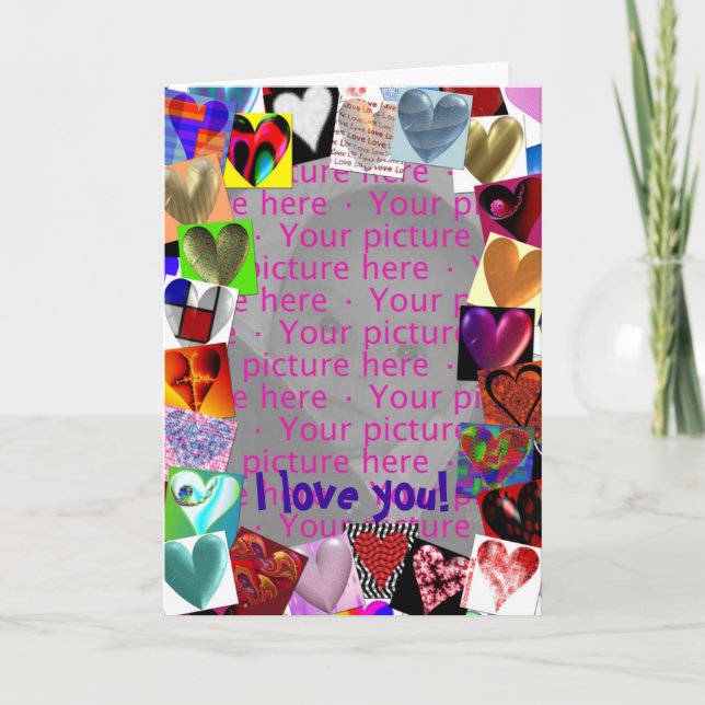 Pour Fêtes Annuelles Cartes image de coeur (Devant)