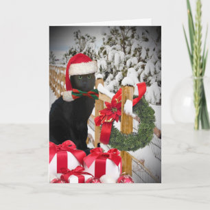Pour Fêtes Annuelles Cartes noires de Noël