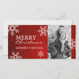 Pour Fêtes Annuelles Cartes photo de Noël Classy