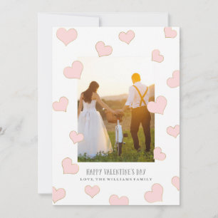 Pour Fêtes Annuelles Cartes photos de la Saint-Valentin au coeur léger