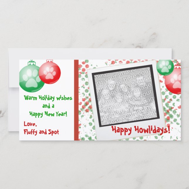 Pour Fêtes Annuelles Cartes photos de Noël (Devant)