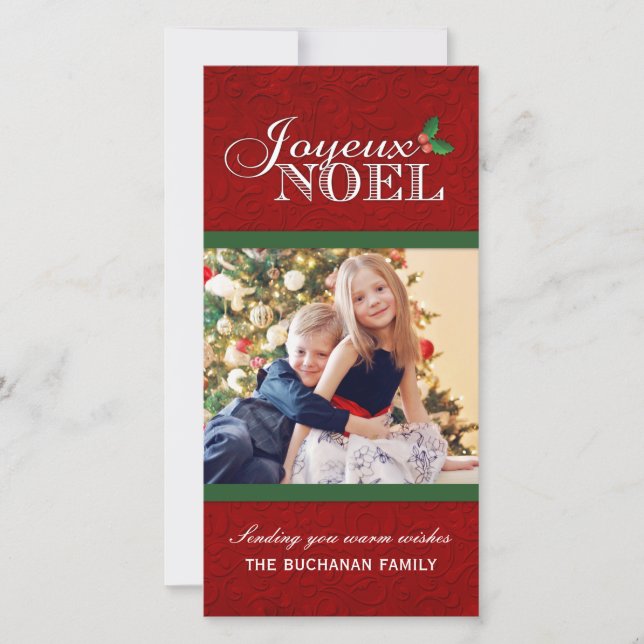 Pour Fêtes Annuelles Cartes photos de Noël Joyeux Noel (Devant)