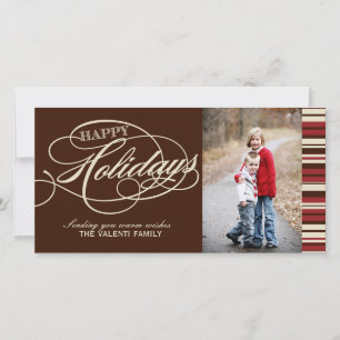 Pour Fêtes Annuelles Cartes photos de Noël modernes