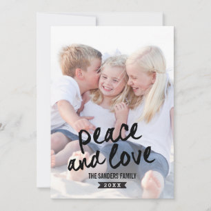 Pour Fêtes Annuelles Cartes photos de vacances de charme brossé