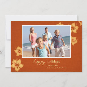 Pour Fêtes Annuelles Cartes photos tropicaux de vacances de plage