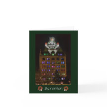 Cartes pliées de Scranton Holiday Lights Electric 